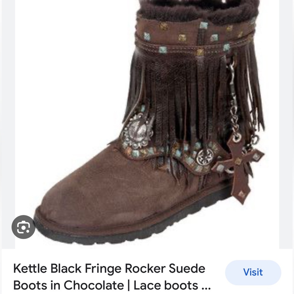 Vintage Kettle Black rocker boots,rare find excellent condition